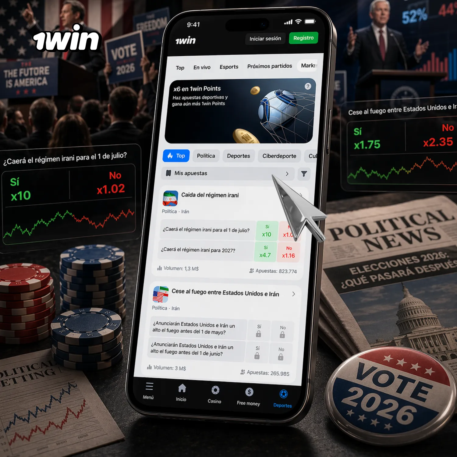 1win Markets es un formato de predicción