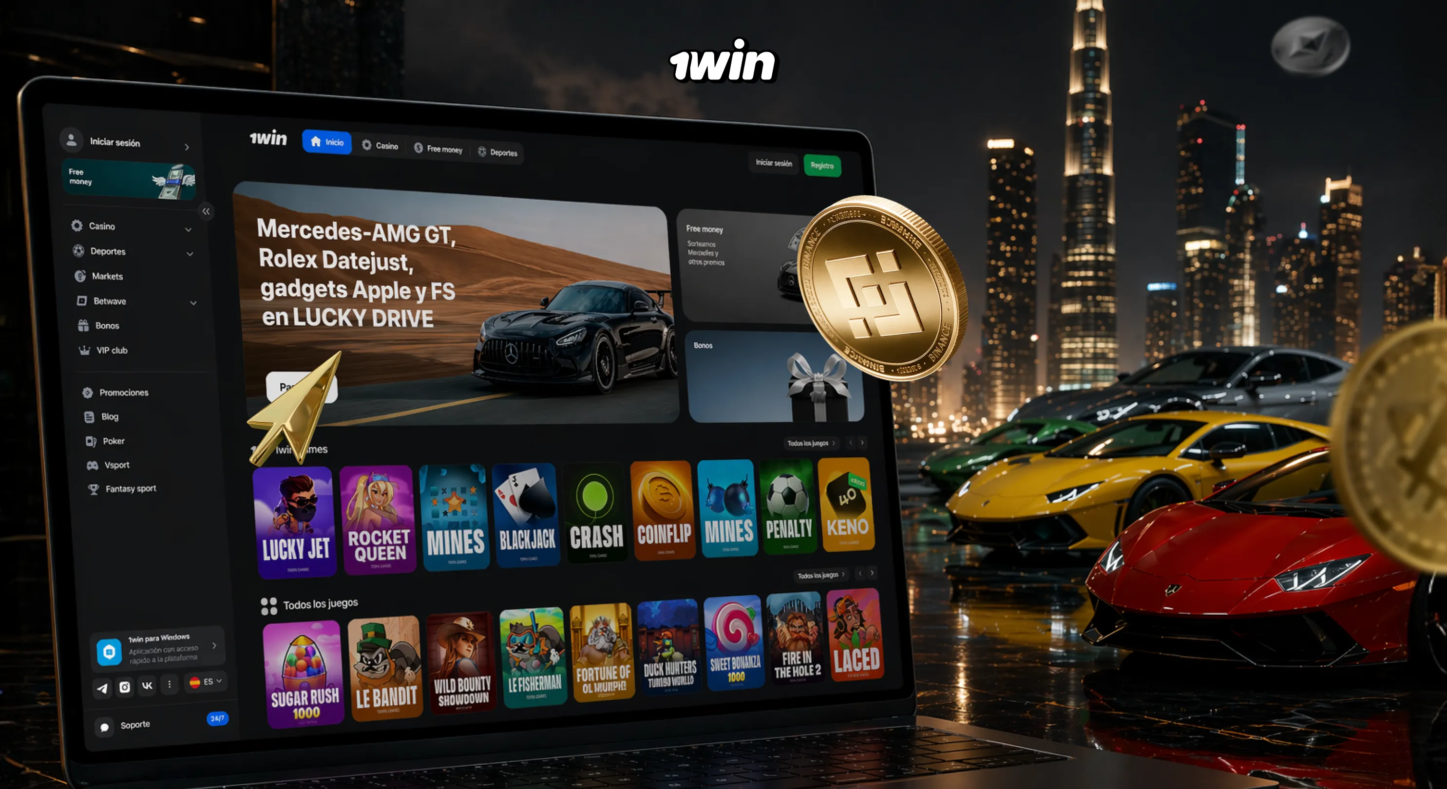 Juegos en 1win Casino Cripto